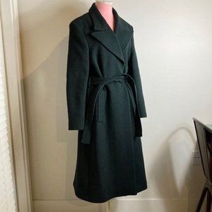 NWT & Other Stories Green Herringbone Long Belted Coat